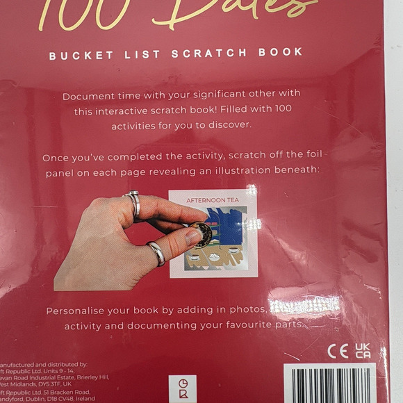 100 DATES Bucket List Scratch Book Couples Gift Anniversary Sealed - Picture 5 of 6
